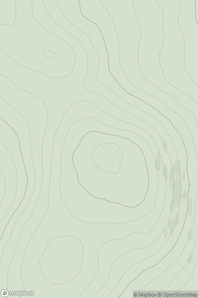 Thumbnail image for Meall Reamhar [Glen Tromie to Glen Tilt] showing contour plot for surrounding peak